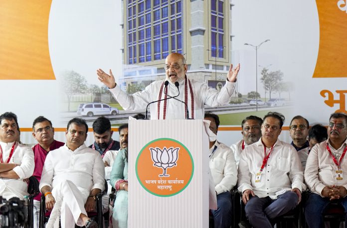 Amit Shah in Mumbai