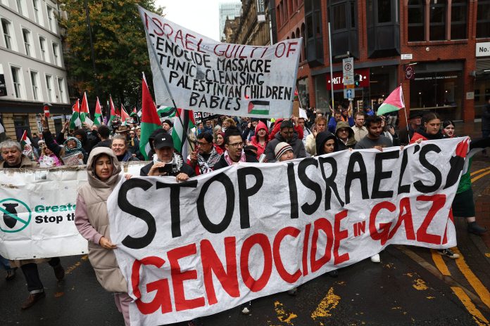 Britain Israel Palestinians Protest