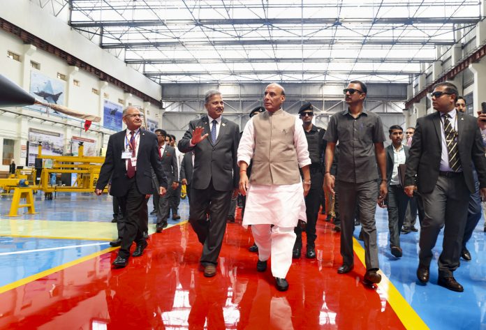 Defence Minister Rajnath Singh at HAL Nashik