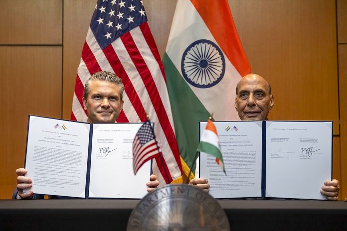 Rajnath Singh meets Pete Hegseth