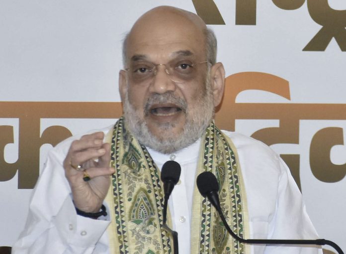 Amit Shah addresses media