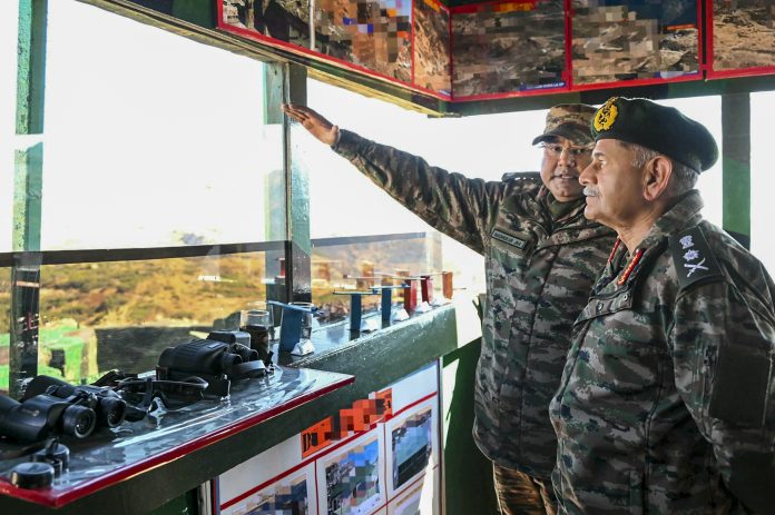 COAS Dwivedi at forward posts of Black Cat Division