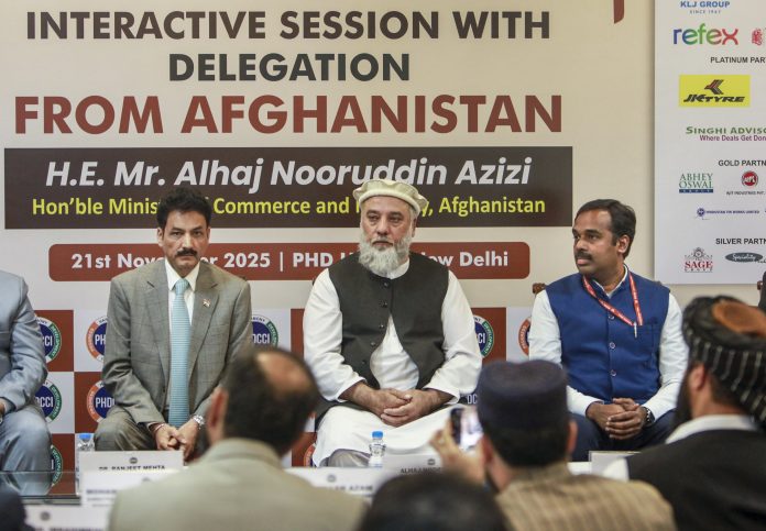 Afghan Minister in Delhi