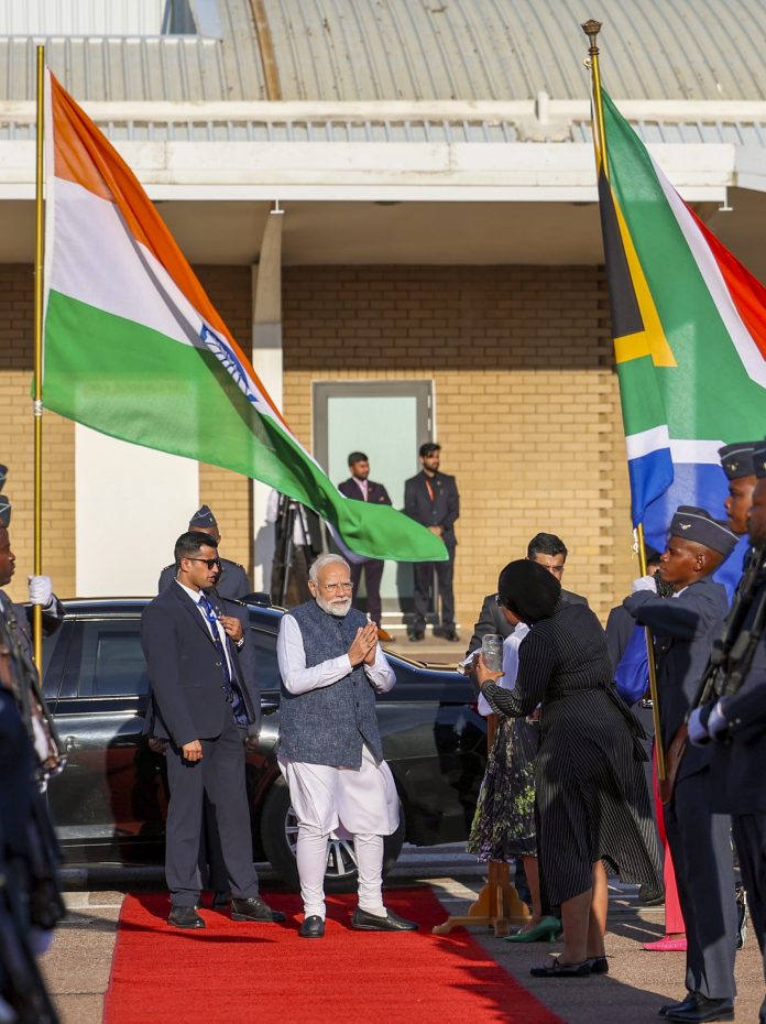 PM Modi departs from South Africa