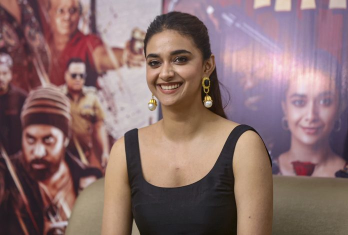 Keerthi Suresh at a pramotional event