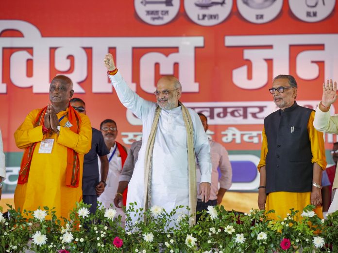 Amit Shah campaigns for BJP candidate in Motihari