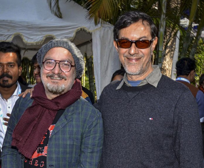 Actors Vinay Pathak and Rajat Kapoor at an event in Ranchi