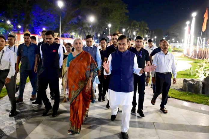 Sitharaman visits Tata semiconductor plant in Assam