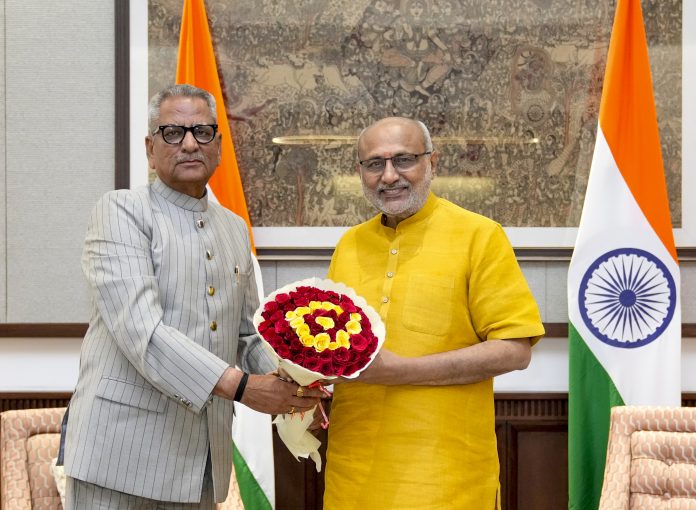 VP CP Radhakrishnan meets Sikkim Governor