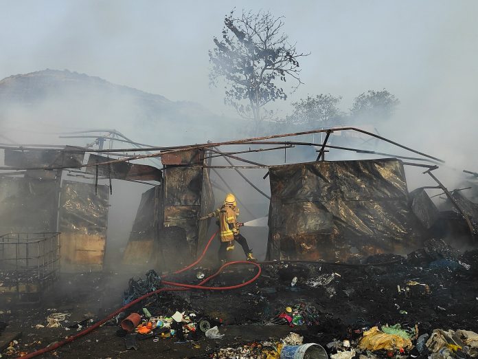 Fire breaks out at scrap godowns in Navi Mumbai