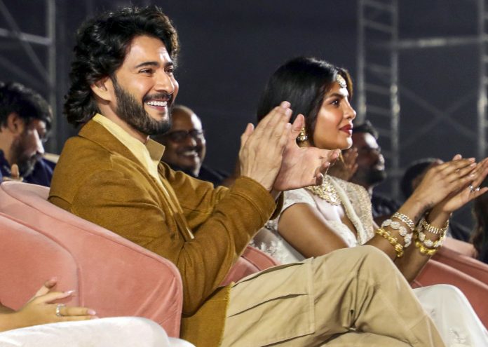 Title launch of film 'Varanasi' in Hyderabad