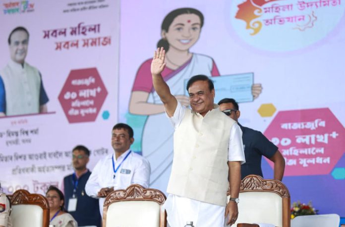 Assam CM at an event in Nalbari district