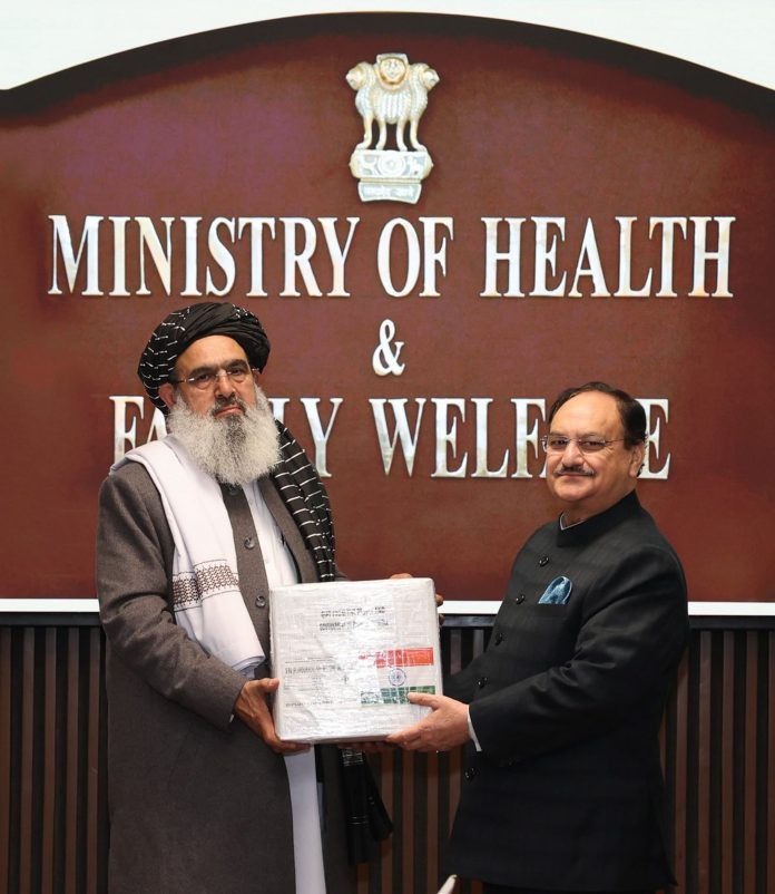 JP Nadda with Mawlawi Noor Jalal Jalali
