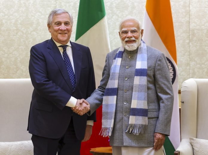 PM Modi meets Antonio Tajani