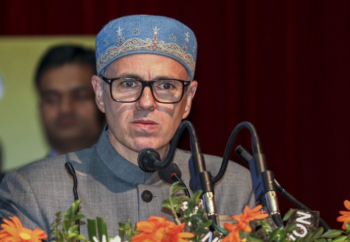 J-K CM at a government event in Jammu