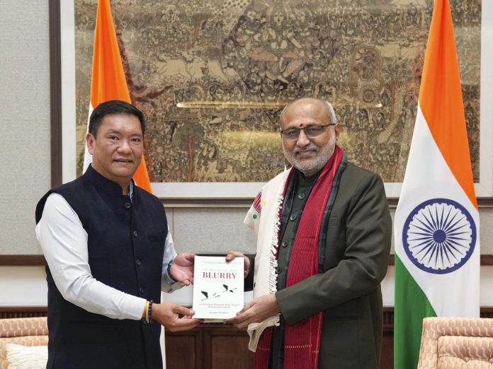 VP CP Radhakrishnan meets Arunachal CM Pema Khandu