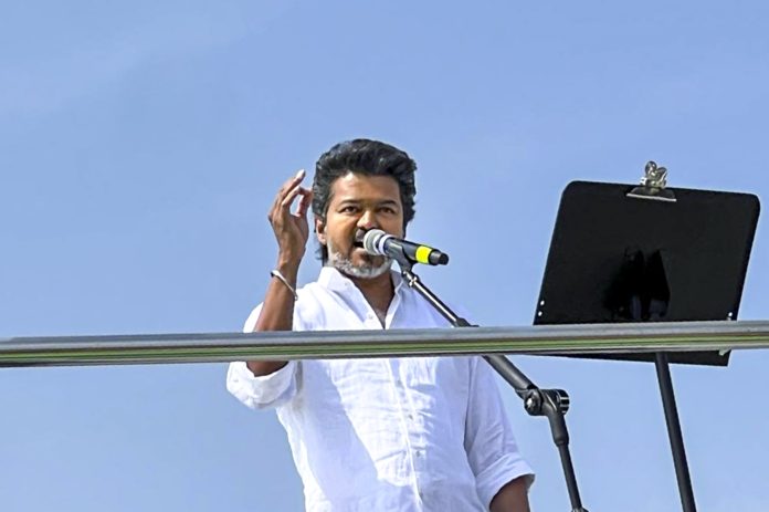 TVK chief Vijay's public meeting in TN's Erode
