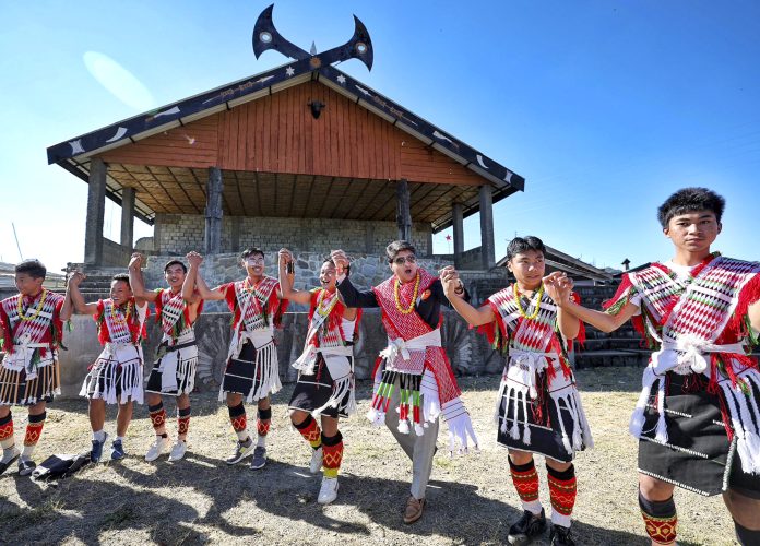 Jyotiraditya M. Scindia takes part in the Hornbill festivities