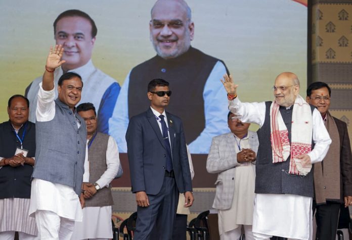 Amit Shah unveils development projects in Assam