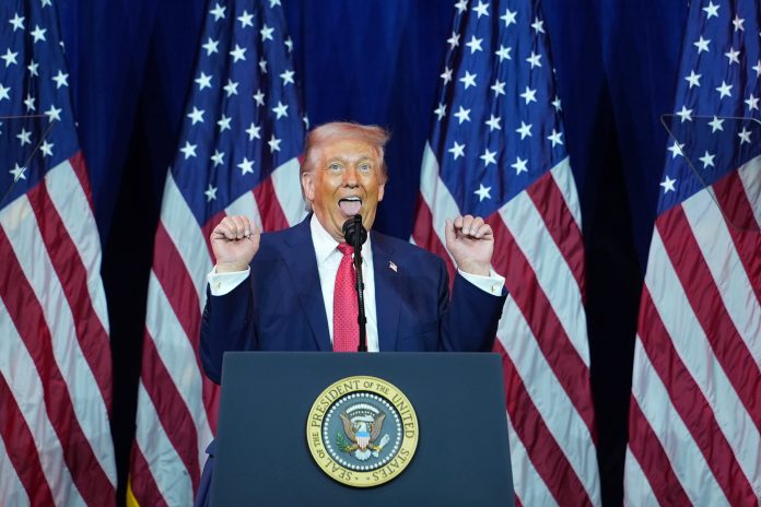 Trump at an event in Washington