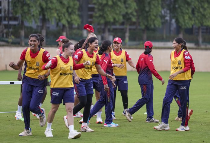 WPL 2026: MI vs RCB-Practice