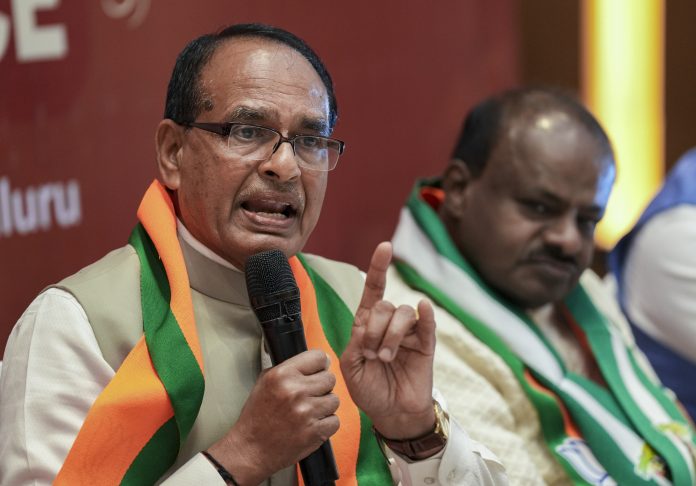 Shivraj Singh Chouhan in Bengaluru