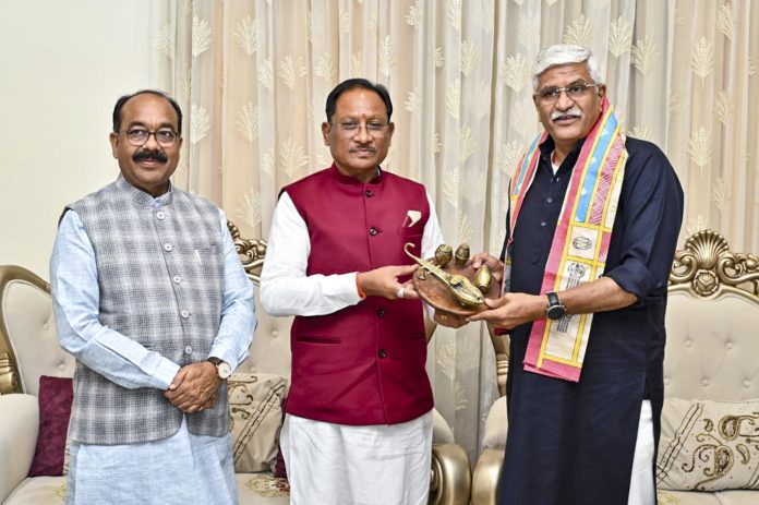 Gajendra Singh Shekhawat in Chhattisgarh