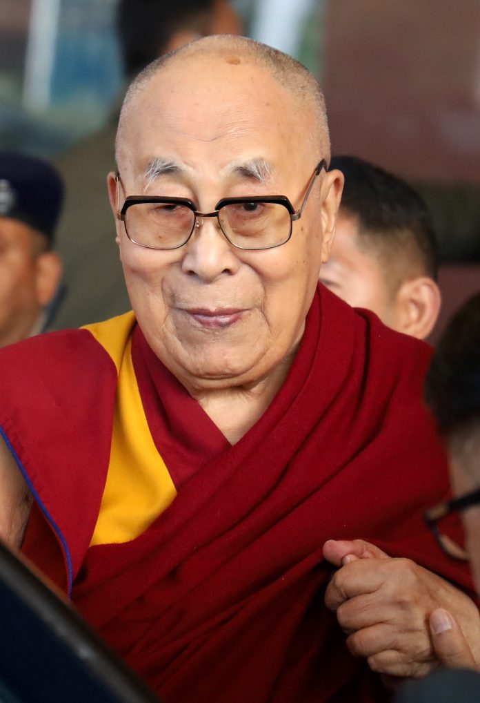 Dalai Lama arrives at Kangra Airport