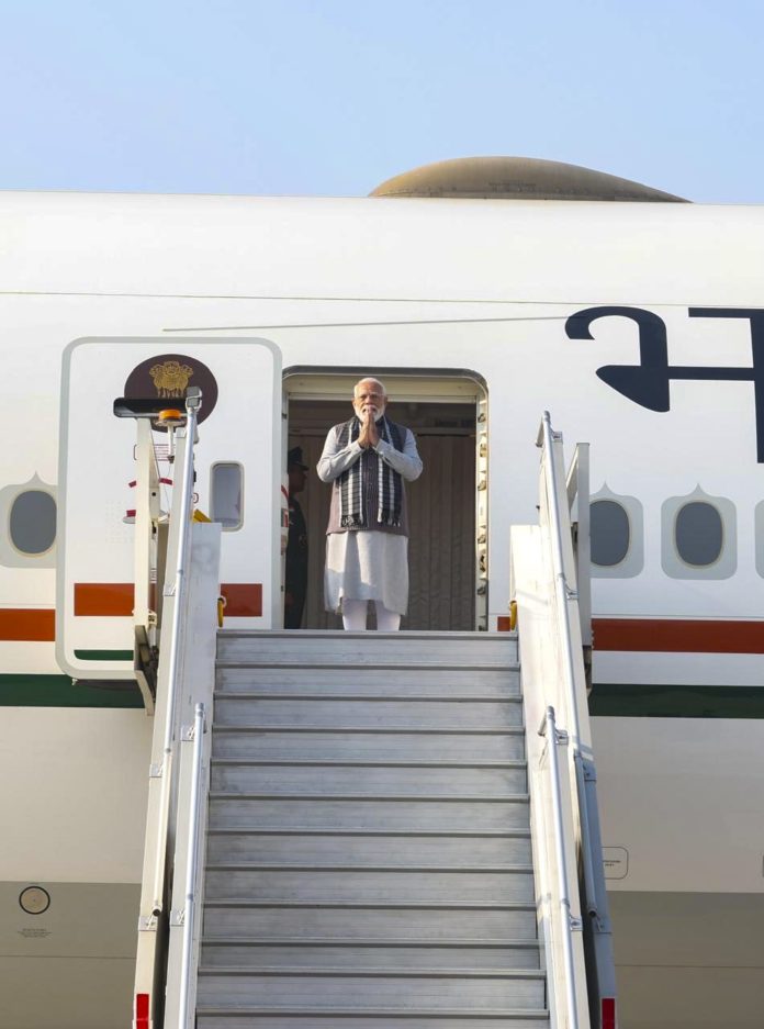 PM Modi departs for Israel