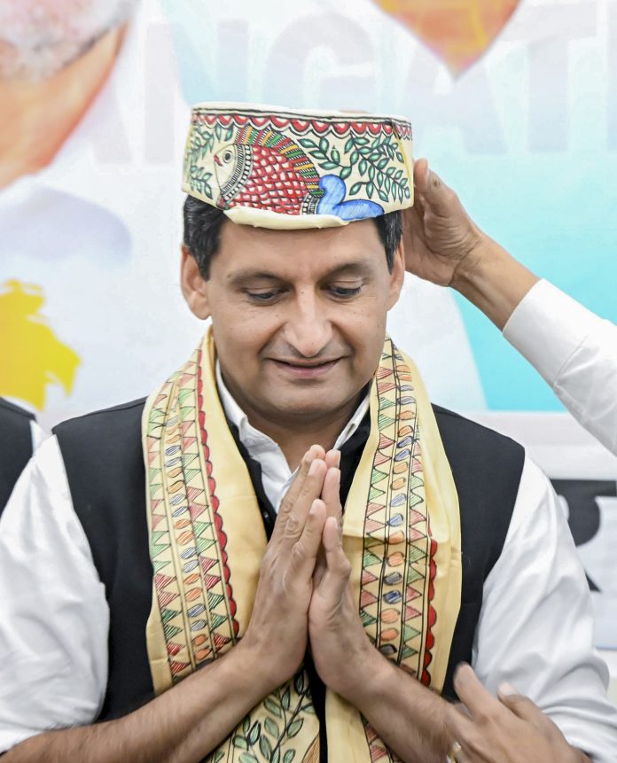 Deepender Singh Hooda addresses media