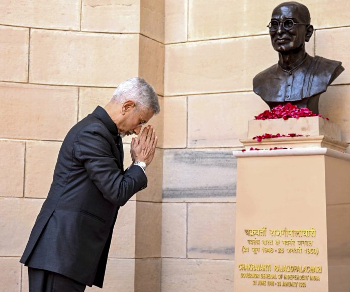 S Jaishankar pays tribute to Chakravarti Rajagopalachari