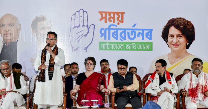 Priyanka Gandhi Vadra in Assam