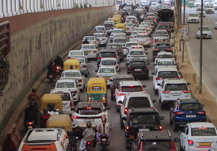 Traffic in Delhi