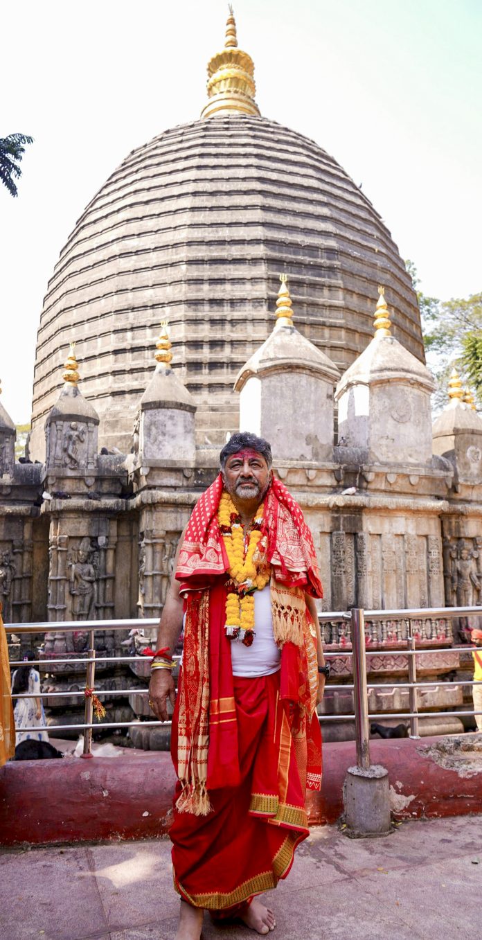DK Shivakumar in Guwahati