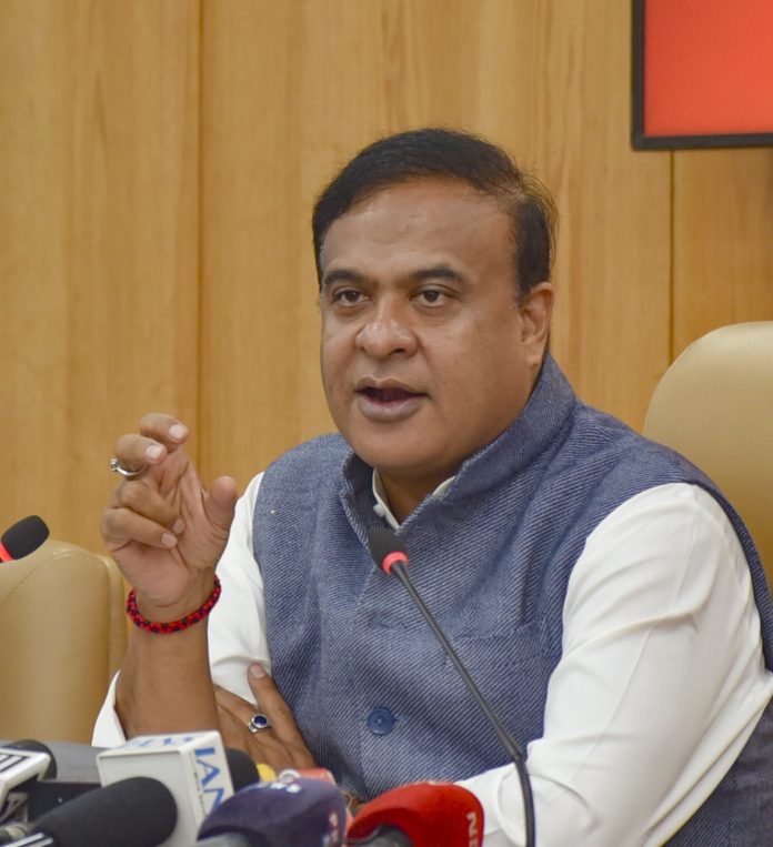 Himanta Biswa Sarma addresses media