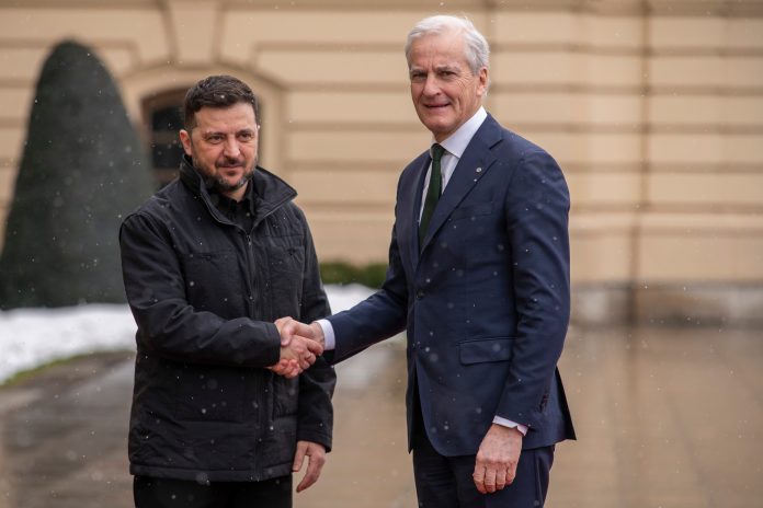 Volodymyr Zelenskyy, Jonas Gahr Store