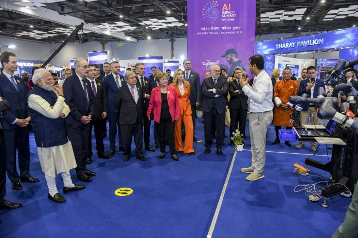 PM Modi, others at AI Impact Summit