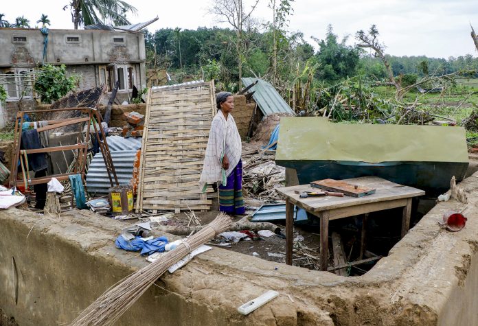 Agartala: Storm-hit houses after strong winds
