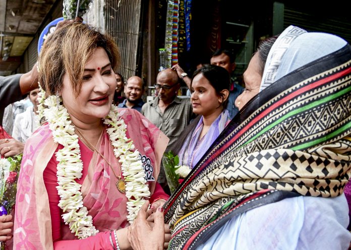 WB polls: TMC candidate Nayna campaigns in Kolkata