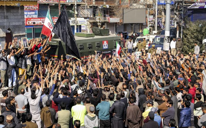Iran-Israel conflict: Protest in Kashmir