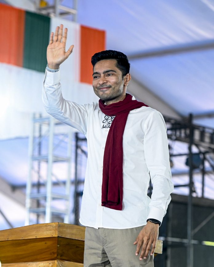 WB Polls: TMC's Abhishek Banerjee campaigns in Balurghat