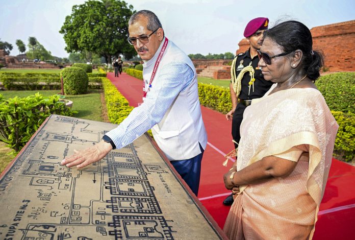 President Murmu visits Nalanda Mahavihara
