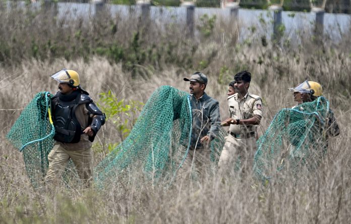 Sloth bear rescued at Shivamogga airport