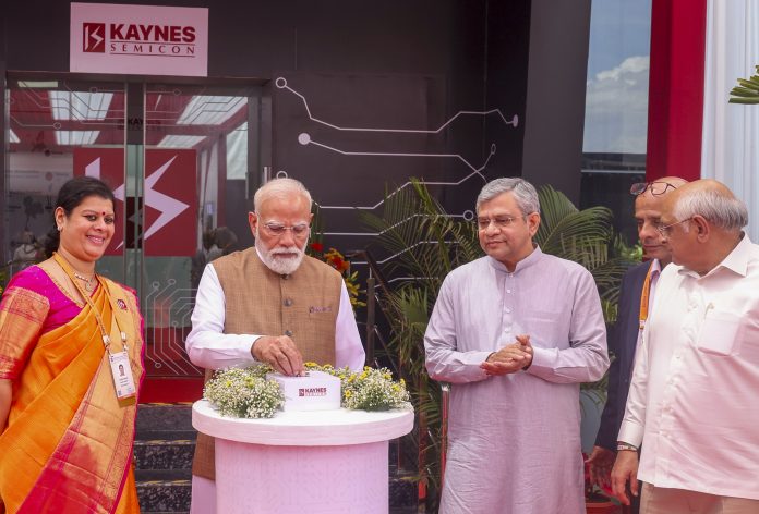 PM Modi inaugurates Kaynes Semicon