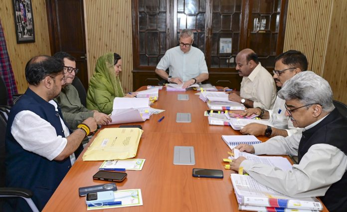 J-K Cabinet meeting in Jammu