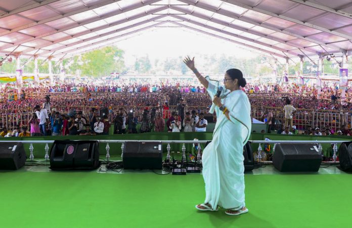 WB polls: CM addresses rally at Narayangarh