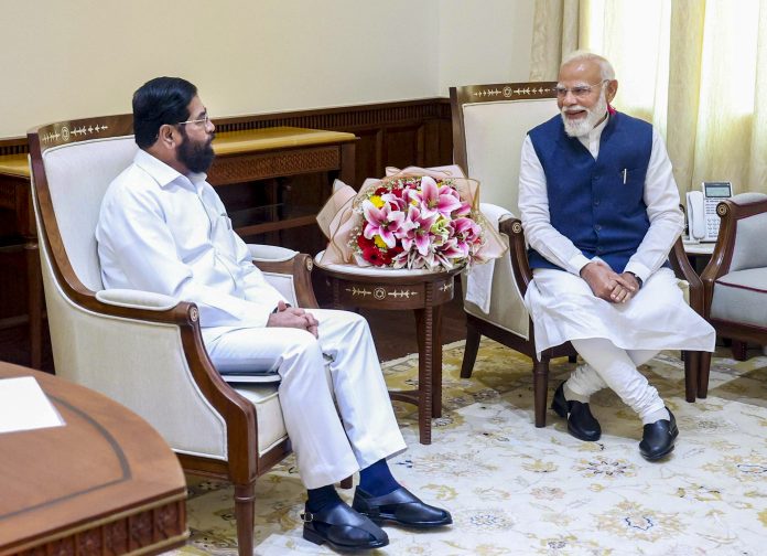 PM Modi meets Maharashtra DCM Shinde