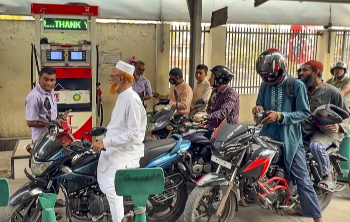 Israel-Iran war: Long queues at filling stations in Bangladesh
