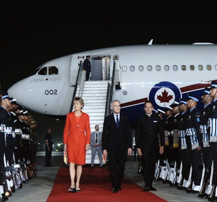 Canadian PM Carney arrives in Delhi