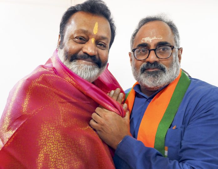 Suresh Gopi with Rajeev Chandrasekhar